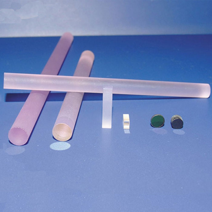 Laser Rod Nd:YAG Laser Crystals 3*12mm Crystal for Lasers Size Can be Customized